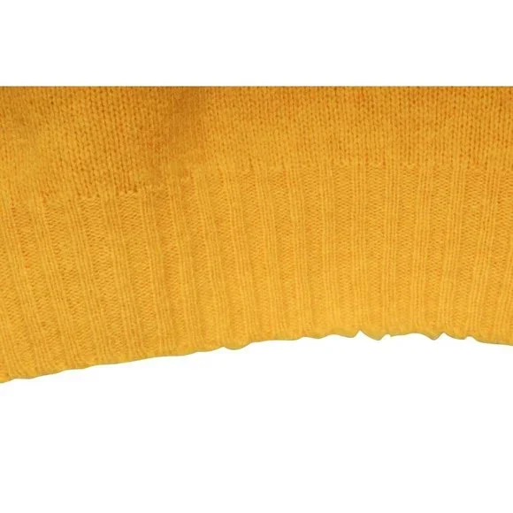 Celine Womens Crewneck Pullover Sweater Size Small Yellow 100% Wool Knit - Picture 5 of 9
